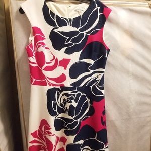 Women's Flower Pattern Sleeveless Dress